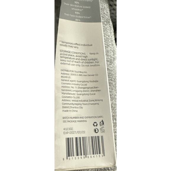 Barubt Temporary Face Tightener 3.4 oz Exp 7/22/27 Tightens & Smooths Appearance - Picture 2 of 4